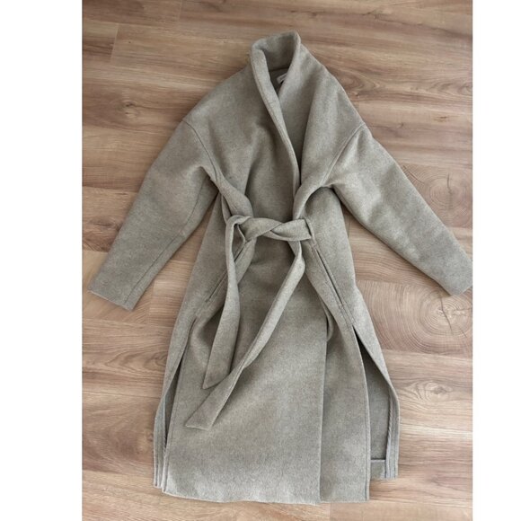 Toteme Chelsea Wrap Wool Coat - Picture 2 of 8